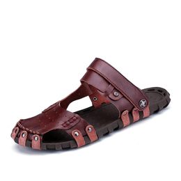Sandals Trendy Models Men Waterproof Open Toe Comfort Plus Size Soft Leather Quality Outdoor Summer