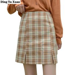 Japanese Sweet Student High Waist School Uniform Plaid Mini Skirts Women Cute Cosplay Girl Kawaii A-line Harajuku Femme Jupes