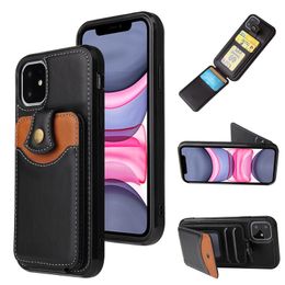 iPhone 14 Multifunction Card Wallet Cases Magnetic PU Leather Phone Case for Apple 14pro 14plus 14 pro max 13 13pro max 12 11 XR Samsung Note20 Ultra S21 plus A32 A52 5G