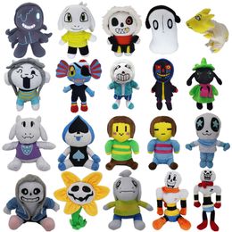 New Undertale Sans Skull Plush Toys 16 Styles Stuffed Animal Dolls Under The Legend Halloween Gift 20cm to 36cm