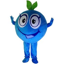 Halloween Cute Blueberry Fruit Mascot Costume High Quality Customize Cartoon Plush Anime theme character Adult Size Christmas Carnival fancy dress