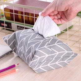 Tissue Boxes & Napkins Cotton And Linen Cloth Table Decoration Home Car Storage Case Box Container Towel Napkin Papers BAG Holder Pouch