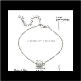 Anklets Delivery 2021 If You Design Sea Turtles Single Layer Vintage Dragonfly Style Charm Chain Foot Anklet For Women Jewellery Drop Shipper U