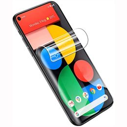 Hydrogel Soft Film Full Coverage Curved 3D Cover Screen Protector For OnePlus 8 8T 9 Pro Nord N10 N100 N200 5G Google Pixel 4 4A XL 5 5A 6 Pro