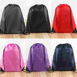 Outdoor Waterproof Bag Nylon Drawstring Bag String Backpack For Women Men Travel Storage Package Teenagers Backpack 9 Styles jllFGPZ 492 X2