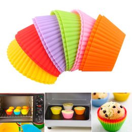 12/6/1PCS Silicone Muffin Cake Cups Mould for Cupcakes and Muffin Bakeware Silicone Mould for Kitchen Baking Tool Baking Cup Forms