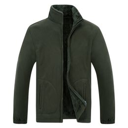 Men's Winter Demi-season Jacket Soft Fleece Warm Autumn Windproof Thick Thermal Men Windbreaker Black Coats Bomber Male 210914