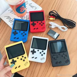 Mini Retro Handheld Portable Game Players videokonsol Nostalgiskt handtag kan lagra 400 SUP -spel 8 bit färgglada LCD