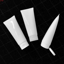 150g White Empty Plastic Squeeze Bottle Cosmetic Tubes 150ml Face Lotion Hand Cream Packaging Container Shiny Free Shippinggood qty