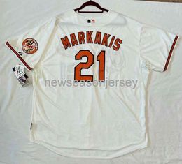 Stitched retro jersey NICK MARKAKIS COOL BASE JERSEY Men Women Youth Baseball Jersey XS-5XL 6XL