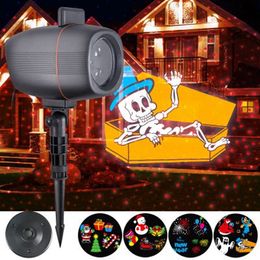 LED Animation Film Projection / Outdoor Waterproof Lawn Lamp Dynamic Decorative Light