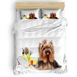 dog pillow case covers Canada - Bedding Sets Pet Dog Duvet Cover Set With Pillowcase Bedroom Supplies King Size Comforter