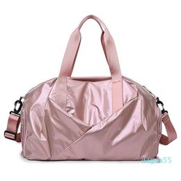 2021 Sports gym bag women's yoga bag dry and wet separation shoes shoulder training short trip hand luggage