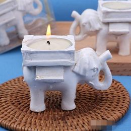 wedding favors centerpieces UK - Candle Holders Wedding Favors "Lucky Elephant" Tea Light Holder Decoration Table Centerpieces Home Decor Christmas Decorations