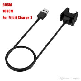 Replaceable USB Charger For Fitbit Charge3 Smart Bracelet USB Charging Cable for Fitbit Charge 3 Wristband Dock Adapter 55MM \100MM