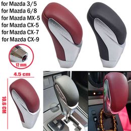 Leather Shift Gear Knob Lever Gaitor Automatic Transmission for 5 2008 2009 2010 2011 2012 2013 year