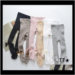 Clothing Baby Maternity Drop Delivery 2021 Spring And Autumn Girls Leggings Pants Dress Baby Girl Pantyhose With Bowknot Kids Cotton Warm Whi