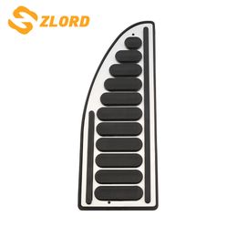 Zlord Car Footplate Footboard Foot Rest Pedal Cover for Focus 2 3 4 MK2 MK3 MK4 Fiesta Mondeo Fusion Kuga Escape