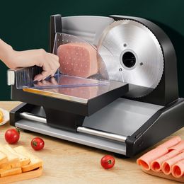 200W Electric Slicer Household Lamb Rolls Meat Slices of Bread Hot Pot Desktop Vegetable Meat Cutting Machine 220V