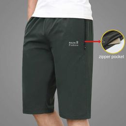 Ymwmhu Summer Thin Shorts Men Casual Style Short Pants Fitness Man Solid Zipper Pocket s Clothing 210714
