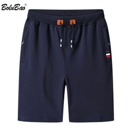 BOLUBAO Summer Casual Shorts Men Brand Solid Color Comfortable Slim Drawstring Beach Male 210806