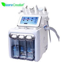 Multi-Functional Beauty Equipment 6 In 1 Hydra Facial Water Dermabrasion RF Radio Frequency Cold Hammer Ultrasonic Oxygen Spray Face Deep Cl