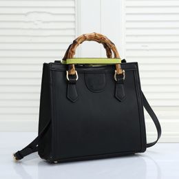 TOP Luxury Women Bamboo Ladies Genuine Leather Shoulder Bags Classic Square Crossbody Tote Designers Multiple colors