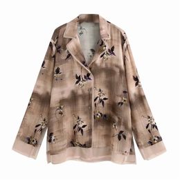 vintage women floral loose shirts fashion ladies oversize boho blouses casual female long sleeve shirt girls chic top 210527