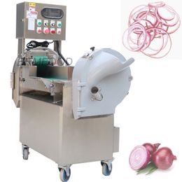 stainless steel Commercial Electric Cutter Vegetable Machine 220V Processor Food Slicer Potato Carrot Automatic Cutting Maker