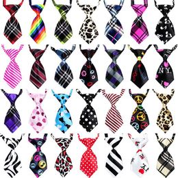 25/50/100pcs/lot Cat Dog Lots Mix Colors Grooming Accessories Adjustable Puppy Tie Products Pet Bowtie Supplies
