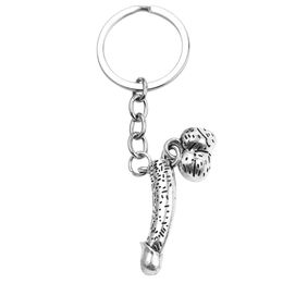 Sex Organ Keychain For Male And Female Penis Vaginal Skeleton Keychain Personality Couple Gift Keyring llaveros Jewelry Charms