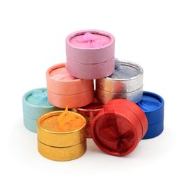 Pure Colour Bowknot Jewellery Packaging Storage Boxes For Rings Display Wedding Birthday Valentine's Day Decor Supplies