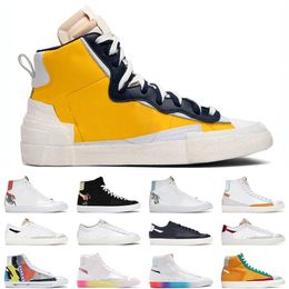 Blazers mid 77 Maize Navy men women Running Shoes Have A Good Game Multi Colour Pacifice Blue Designer Sneakers Athletic mens trainers jogging walking