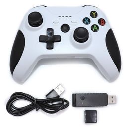 contrôleur d'élite xbox one pour Promotion Contrôleur sans fil Dual Vibration GamePad avec adaptateur de 2,4 GHz pour Xbox- Un S / One S / One Controlstickers Joysticks