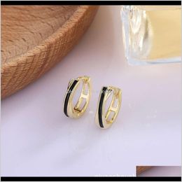 Dangle & Chandelier Earrings Jewellery Drop Delivery 2021 Tiktok Dripping Oil Button, Fashion, Personality, Golden Light, Luxury Ear Ringdot C8