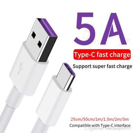 Super Fast Quick Charging Type c USB Cable 1M 3FT USB-C Charger Cables For Huawei Samsung htc smart phone