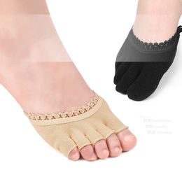 Lace Five-finger Forefoot Pad Thin Shallow Mouth Invisible Foot Pad High Heel Insoles Comfortable Anti-wear Shoe Insoles Insert