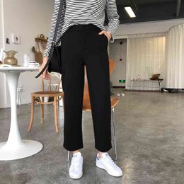 Women Suit Pants Spring Summer Fashion Female High Waist Chiffon Harem Pant Casual Trousers Pantalon Plus Size S-5XL 210423