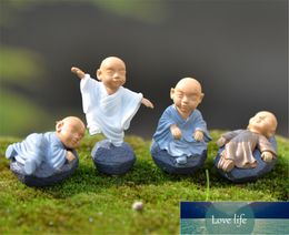 4PCs Chinese feng shui wealth Monks miniature Bonsai garden furniture resin craft Figurine fairy home decoration accessories Factory price expert design Quality