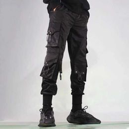 Cargo Pants Men Harem Joggers Pants Men Harajuku Hip Hop Streetwear Black Sweatpants Joggers Male Trousers Oversize Y0927