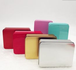 50pcs Tin Box 12cm *9cm *4cm Tin Case Storage Box Metal Rectangle Container for beads business card candy herbs