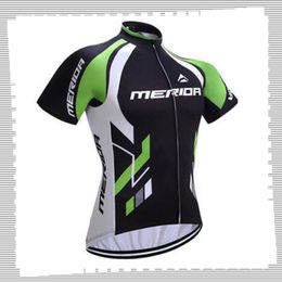 Cycling Jersey Pro Team MERIDA Mens Summer quick dry Sports Uniform Mountain Bike Shirts Road Bicycle Tops Racing Clothing Outdoor Sportswear Y21041219