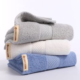 Towel 72*34cm 100% Cotton Set Absorbent Adult Bath Towels Solid Colour Soft Friendly Face Hand Shower For Bathroom Washcl