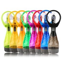 Party Gift Water Spray Cooling Fan Handheld Electric MiniFan Portable Summer Cool Mist Maker Fans SN2173