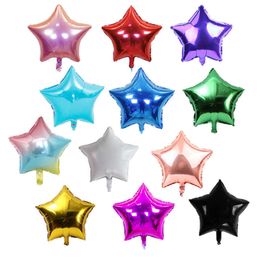 50 pieces 18 inch Star Foil balloons Heart Ballon Helium Balloon Birthday party Wedding Decorations Party Supplies heart Globos 210626