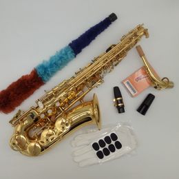 gold lacquer UK - Top quality Mark-6 Alto Saxophone Gold Lacquer French Selma E-flat Sax Mark VI model Saxofón with Case Mouthpiece Reed