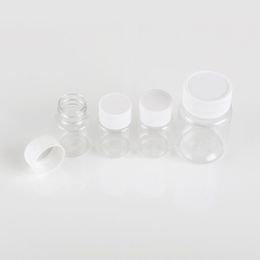 1PCS 15ml/20ml/30ml/60ml Plastic PET Clear Empty Seal Bottles Solid Powder Chemical Container Reagent Vials
