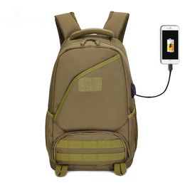Tactical Backpack Water Repellent USB Charge Military Climbing Bag Camping Hiking Treking Army Rucksack Outdoors Travel Bags Outdoor