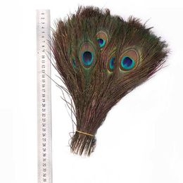 200pcs Natural Peacock Feathers 25-30cm 10-12" Elegant Decorative Materials Decoration Beautiful Feather Novelty Items For Sale