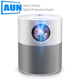 AUN Projector Full HD 1080p ET40 Android 9 Beamer LED Mini 4k Decoding Video for Home Theater Cinema Mobile 210609